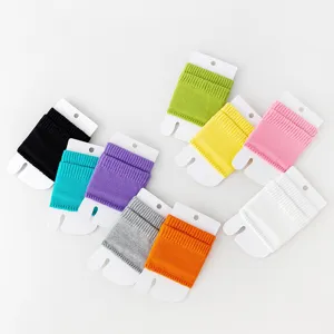 Candy color ribbed knit foot covers sweet style arch socks comfortable daily wear set