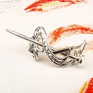 Vintage Viking Celtic metal hair stick retro pirate hairpin for women hair accessories
