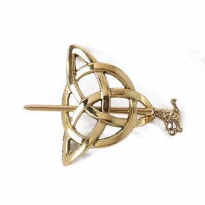Vintage Celtic Knot Viking Dragon Hair Pin Retro Metal Cloak Brooch Hair Accessory