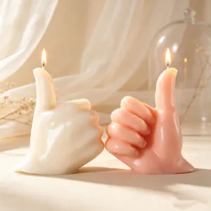 Candela profumata a forma di pollice in cera di soia decorazione casa regalo elegante