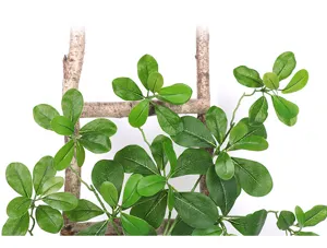 Artificial green leaves branches fake plant indoor home decoration foliage branch