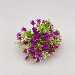 Artificial purple baby's breath flower bunch for diy floral decoration and crafts design
