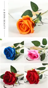 Artificial rose flower bouquet multiple colors wedding party home decor photography props