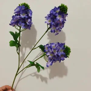 Branche de fleur de delphinium violet artificiel simulation maison mariage fête décor floral