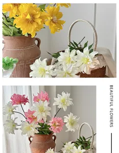 Künstliche Dahlien Blumen Simulation Strauß Zuhause Wohnzimmer Tisch Dekor Fotografie Requisiten