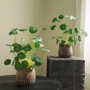 Nordic artificial moneywort potted plant home decor green leaf ornament for living room bedroom