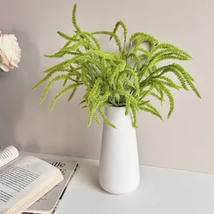 Pianta verde artificiale amaranto miglio erba finto fiore per decorazione tavola casa hotel