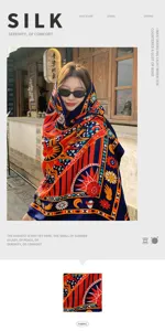 Bohemian ethnic style printed shawl scarf, versatile cotton linen fabric for outdoor travel.