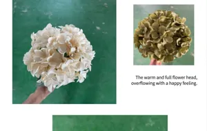 Detailed view of 3D printed artificial hydrangea bouquet for wedding and home decoration
