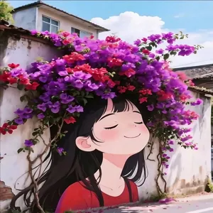 Artificial Bougainvillea Silk Flower Branches For Wedding Home Party Decoration Long Stem Faux Floral Wall Landscape Plant