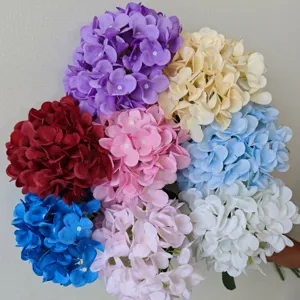 3D printed artificial hydrangea flower cluster for colorful home and wedding hall decor