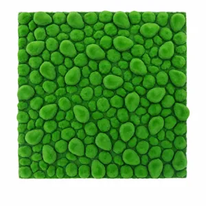 Panneau de mur en mousse artificielle gazon vert simulé tapis de pelouse décoration 100x100