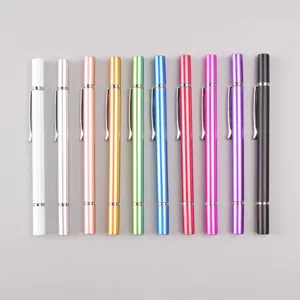 Universal metal capacitive stylus pen for touch screen tablet and mobile phone detail view.