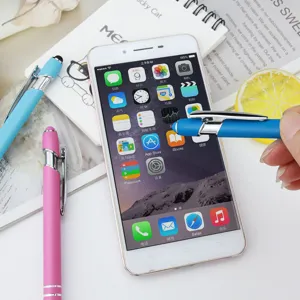 Bolígrafo táctil capacitivo de aluminio de alta calidad para teléfonos y tabletas