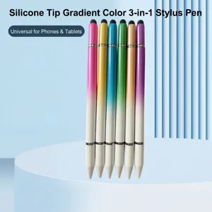 Lápiz Óptico Degradado 3 En 1 Pluma De Pantalla Táctil Capacitiva Magnética Para iPad Tableta Smartphone Accesorio De Escritura Y Dibujo Portátil