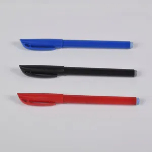 Set of blue, black, and red office gel pens with 0.5mm bullet tips