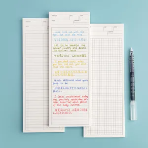 Blocs de notas largos y desprendibles para planificación diaria y tareas