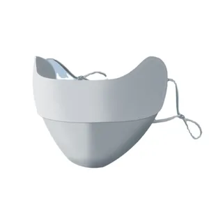 Masque de protection UV en soie glacée respirante avec couverture étendue des coins des yeux