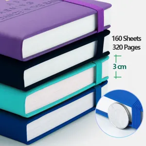 Cuaderno de agenda diaria 2025 en inglés con 160 hojas y tiene 3 cm de grosor