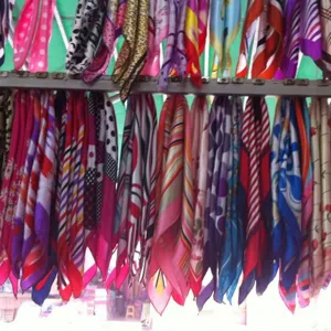 Professional Women Satin Square Scarf Silk Like Neck Scarf For Bank Flight Attendant Uniform Office Business Decorative Scarf