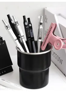 Professional metal mechanical pencils in black holder for sketching and drawing detail