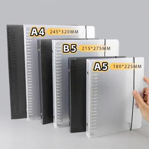 Nachfüllbarer Loseblatt Notizbuch Ringbuchdeckel Mattierter PP Hülle Mit Metallring Business Büro Schule Schreibwaren Bindemittel Für A4 B5 A5 Papier Notizbuch