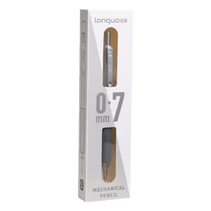 Languo professional 0.7mm metal mechanical pencil with soft grip and built-in eraser for drawing