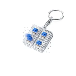 Μπρελόκ παιχνίδι fidget 4 πλήκτρων με μηχανικούς διακόπτες πληκτρολογίου