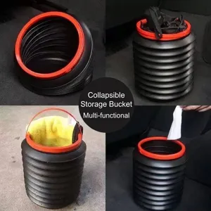 Poubelle de Voiture Pliable Multi-usages Seau de Rangement Repliable Imperméable Organisateurs Portables Pour Camping Pêche Extérieur