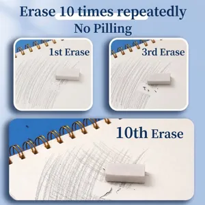 A4 spiral bound sketchbook with durable paper for pencil sketching and erasing