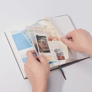 Agenda 2026 Planner Quaderno con tasca portaoggetti e carte decorative.