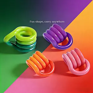 Vibrant sensory tangle fidget toys for stress relief, focus, and ADHD therapy