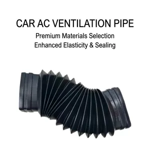 Flexible Car Air Conditioning Ventilation Pipe Corrugated PP Ducting Hose High Elastic Air Duct Extension Connector Accessory