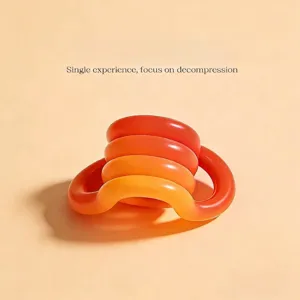 Temperature sensitive color-changing twist fidget toy for ADHD focus and stress relief.