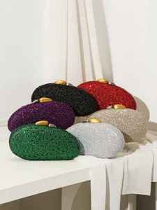 Elegante Strass-Abendtaschen in verschiedenen Farben für luxuriöse Bankettevents.