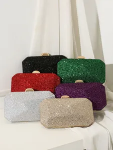 Luxuriöse Kollektion funkelnder Strass-Abendtaschen in sechs Farben für Gala-Partys