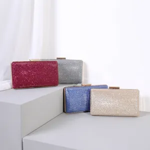 Damen Glitzernde Abend Clutch Tasche Elegante PU Leder Handtasche Für Bankett Hochzeit Party Formelle Damen Quadratische Tasche