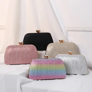 Luxus Gradient Pailletten Abendtasche Für Damen Strass Blume Verschluss Hochzeit Party Clutch Handtasche Umhängetasche