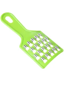 Rallador de verduras manual verde con cuchillas de acero inoxidable para cocina
