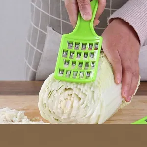 Trituradora Manual de Repollo Rallador de Verduras Doméstico Preparador de Relleno Dumplings Cuchillas de Acero Inoxidable Plástico Verde