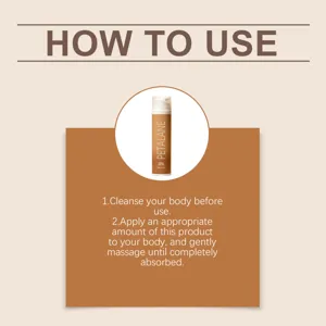 Guía de instrucciones para la crema bronceadora gradual Petalane para una piel suave y lisa