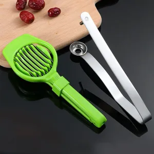 Kit professionnel de dénoyauteur en acier inox pour dattes rouges et cerises de cuisine