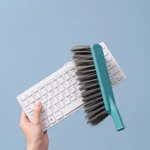 Long handle soft bristle cleaning brush for household dusting on keyboard and bed