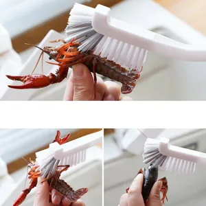 Brosse de nettoyage japonaise multifonctionnelle pour écrevisses et ustensiles de cuisine