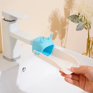 Cute cartoon deer faucet extender for children to wash hands safely and easily