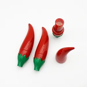 Kreativer Nähnadel-Aufbewahrungsbehälter in Chili-Form im stilvollen Lippenstift-Design