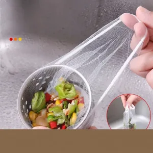 Kitchen Sink Filter Mesh Bag Disposable Fine Mesh Sink Strainer Bag Anti-Blocking Garbage Filter Net For Home Kitchen Sink Drain