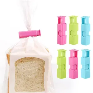 Set bunter Beutelclips zum Versiegeln von Brot und Snacks, feuchtigkeitsbeständig.