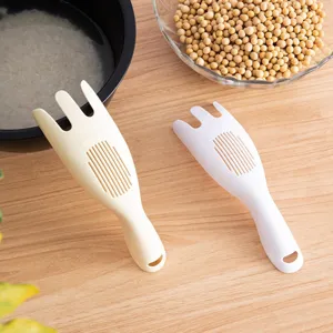 Multi-functional Rice Washer Spoon Draining Gadget Portable Plastic Egg White Separator Filter For Kitchen Rice Grain Cleaning