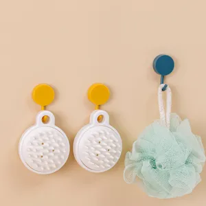 Japanese style white silicone scalp massager brush for hair washing and head massage